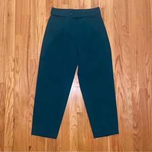 J. Crew women’s Dark Teal High-Rise Tapered Pants 6P